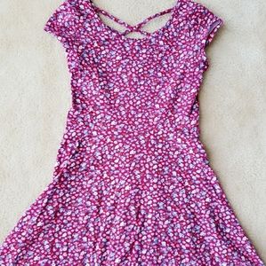Floral Scoop Neck Dress